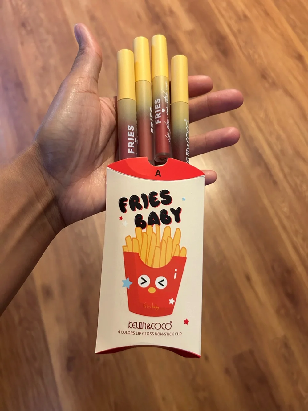 Kevin& Coco Fries Baby Lip Gloss Set w facial set